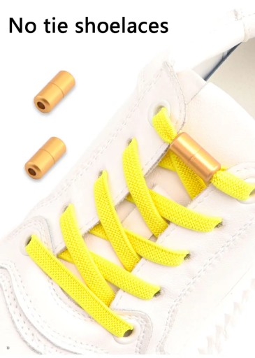 1 Pair Elastic No Tie Shoelaces Flat Sneakers
