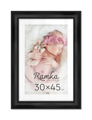 Czarna ramka na zdjęcia 30x45 cm Rama 45x30 cm