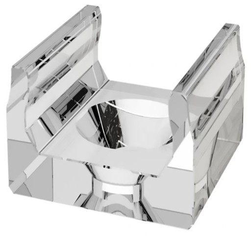 Uchwyt montażowy Transparentny nawierzchniowy do Profila Aluminiowego typ X