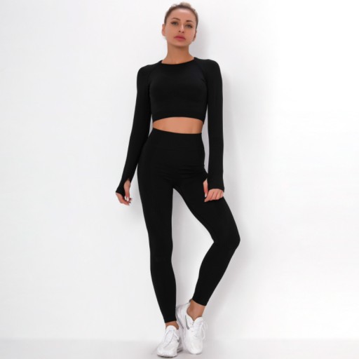 SPORTS SET топ бесшовные леггинсы для фитнеса S