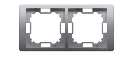SIMON BASIC NEOS с двойной рамкой BMRC2/21 inox