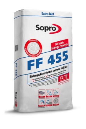 SOPRO FF455 БЕЛЫЙ КЛЕЙНЫЙ РАСТВОР 25 КГ