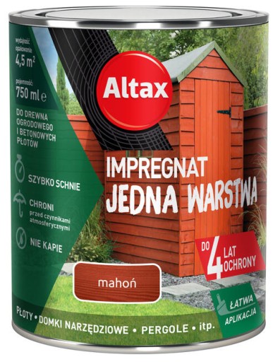 ALTAX ПРОМПРЕГНАТ ДЛЯ САДОВОЙ ДРЕВЕСИНЫ 0,75л КРАСНОЕ ГОРЕ