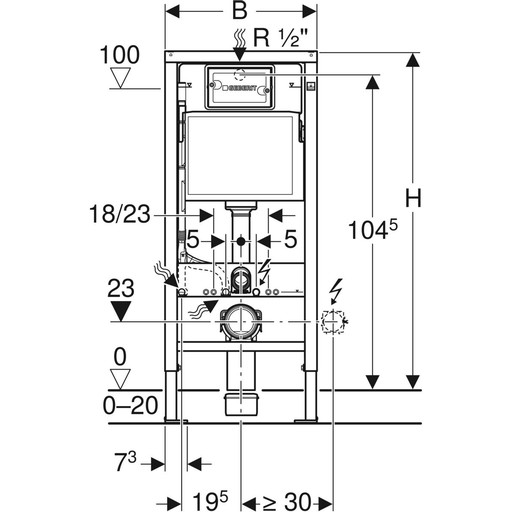 Комплект рамок Geberit Duofix Basic Selnova Square 118.344.00.2