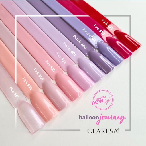 Лак для ногтей Claresa Hybrid PURPLE 601 светло-сиреневый