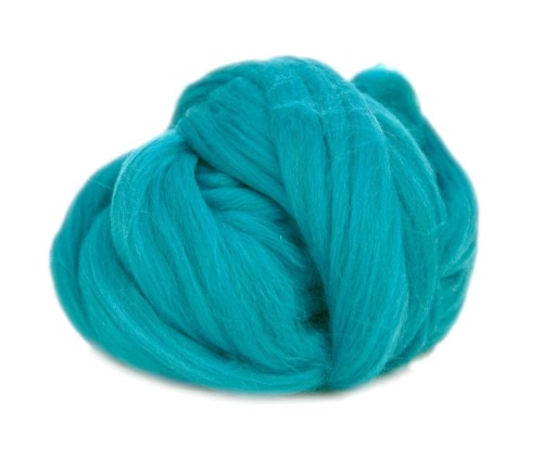 Wełna czesankowa MERINO 22-24mic LAZUR 50g