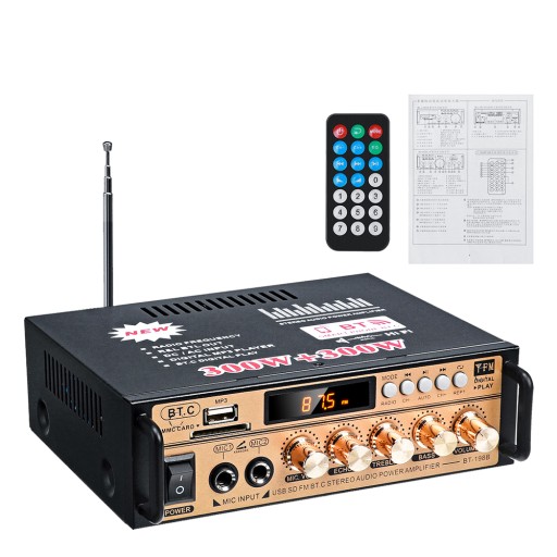 ПРИЕМНИК BLUETOOTH BT-198E УСИЛИТЕЛЬ HIFI BT 5.0