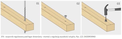 Регулируемый кронштейн JFA для деревянной балки 8х40.
