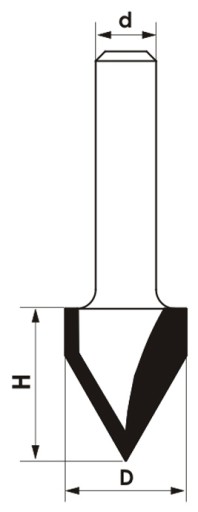 Frez fazujący D=22,2xH=26,8/d=12 45st. GLOBUS
