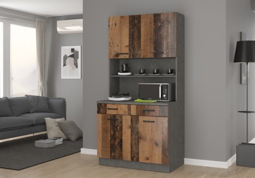 Bufet komin Maria 150cm old style/matera