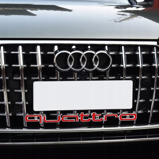 Audi Quattro Эмблема Значок Логотип Надпись Решетка