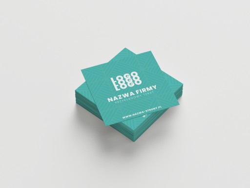 Визитки квадратные 50х50 готовый дизайн 100 шт.