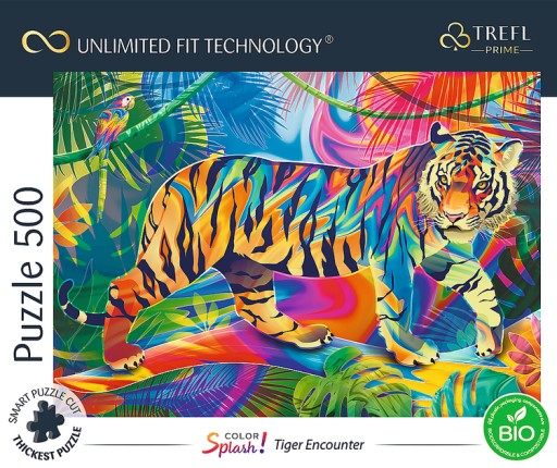 Пазл TREFL 500 ELM UFT Colorful Tiger 37453