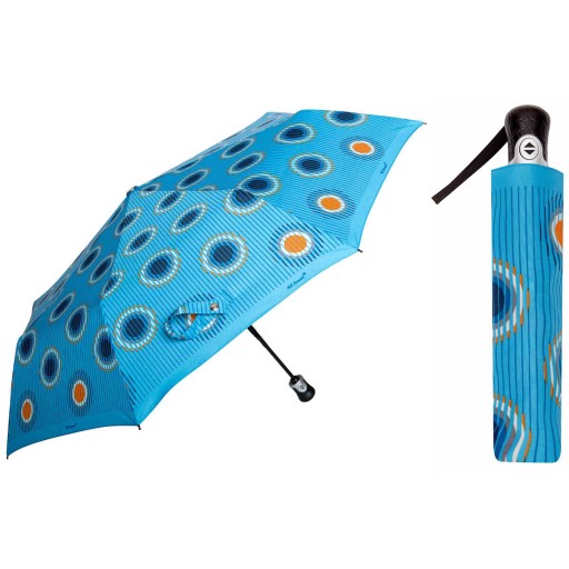 Автоматический женский зонт Parasol, кожаная ручка, польский продукт.