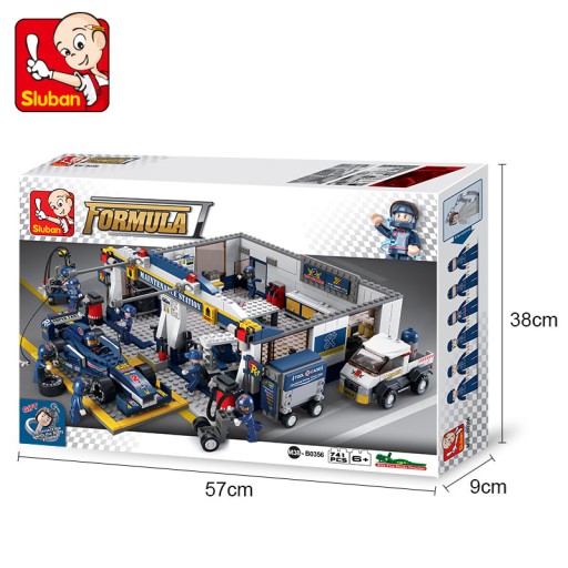 SLUBAN 0356 PIT-STOP CITY BOLID F FORMULA 1 БЛОКИ