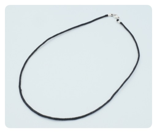 Naszyjnik sznurkowy czarny 1,5 mm