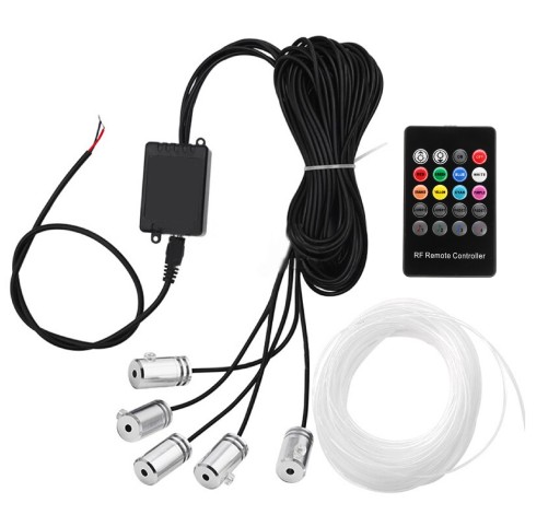 5 x 6M RGB EL WIRE ВНУТРЕННЕЕ ВОЛОКОННОЕ ОСВЕЩЕНИЕ