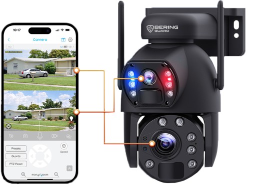 FOTOPUŁAPKA GSM SOLAR ZOOM OPTYCZNY x36 8MP DWA OBIEKTYWY BERING GUARD