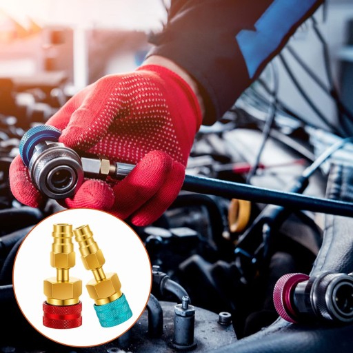 2SZT MOSIĄDZ ADAPTER R1234YF NA R134A DO KLIMATYZACJI SAMOCHODOWEJ