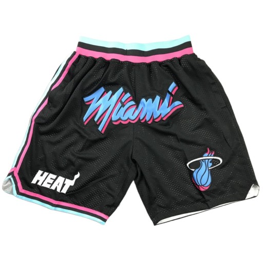 Мужские баскетбольные шорты с вышивкой Miami Heat Wade Herro, XL
