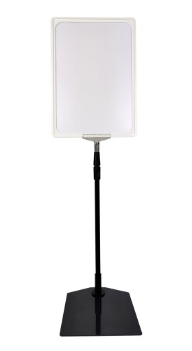 Stojak reklamowy teleskopowy 60cm z ramką A4 CB