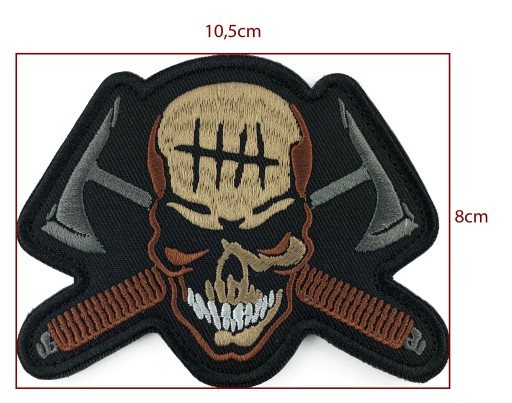 Нашивка-липучка SKULL MORALE PATCH 10 см