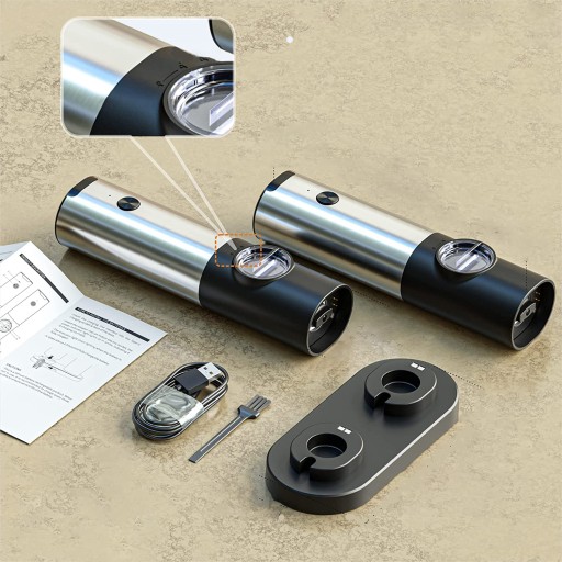 USB ЭЛЕКТРИЧЕСКАЯ МЕЛЬНИЦА ДЛЯ СОЛИ И ПЕРЦА КУХНЯ