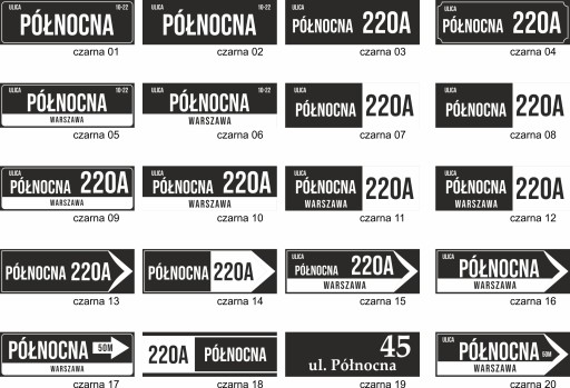 Tabliczka na BRAMĘ tablica na furtkę ADRESOWA Numer DOMU 60x20 cm PCV