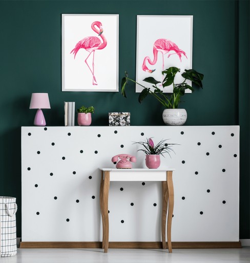 Plakat flaming, Plakaty z flamingiem dla dziewczynki pokój nastolatki 30x40