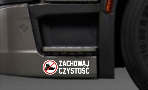 Наклейка на окно Tira KEEP CLEAN грузовик *25см *Цвета
