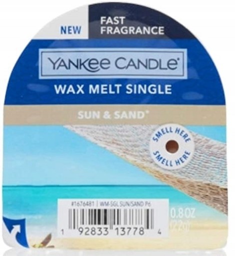 YANKEE CANDLE WAX WAX SUN & SAND 22г