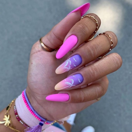 2x GĄBKA DO OMBRE MANICURE HYBRYD MAKIJAŻU ŻEL