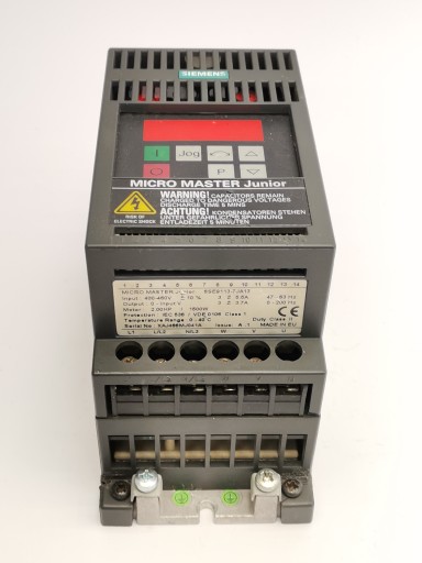 Falownik Siemens Micro Master Junior 6SE9113-7JA13 Uszkodzony 400/460V 3,7A