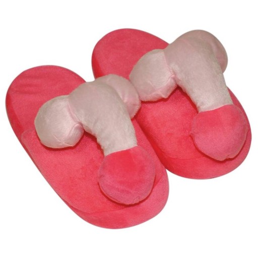 Розовые тапочки с пенисом - Тапочки Penis Pink