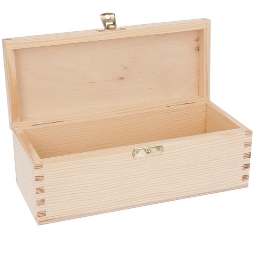 Деревянный контейнер BOX 22х9см декупаж ЗАМОК