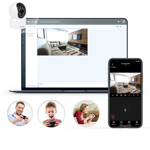 WIFI IP-КАМЕРА ВНУТРЕННЯЯ ВРАЩАЮЩАЯСЯ NONENY 3MPx ZOOM SMART MINI 2K ОБНАРУЖЕНИЕ