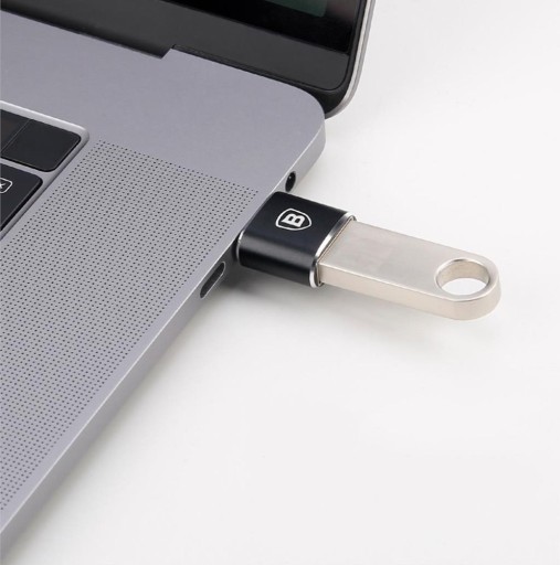 Адаптер USB-USB-C OTG — черный