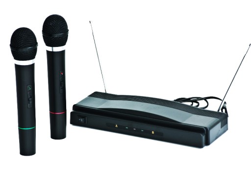 НАБОР КАРАОКЕ USB SD MP3 BLUETOOTH + 2 БЕСПРОВОДНЫХ МИКРОФОНА