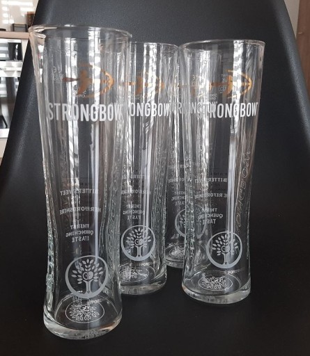 Кружка STRONGBOW BEER GLASS оригинал ПОДПИСЬ из Великобритании, высокая НОВАЯ 23 см