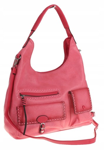 TURBO BAGS Elegancka Torebka czerwona Damska listonoszka BLY020 Rosa