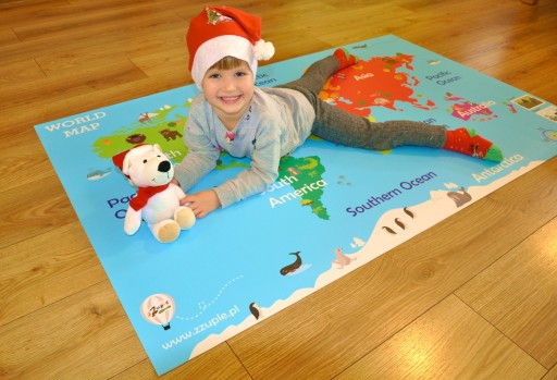 Развивающий КОВрик ИГРОВОЙ КАРТА МИРА большой 143x90