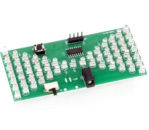 Электронные песочные часы 57 LED для уроков пайки.