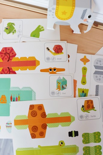 ZESTAW MOJE PIERWSZE ORIGAMI 3D KREATYWNY DIY PLASTYCZNE ZWIERZĘTA WOOPIE