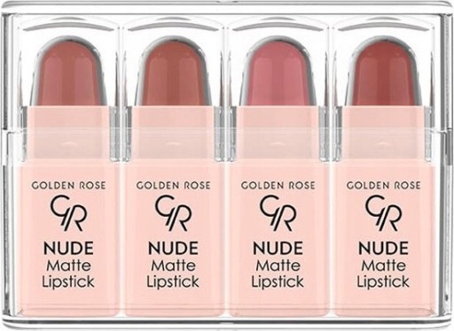 Golden Rose Nude Matte Набор из 4 мини-матовых помад