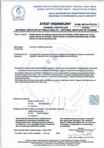 ШТАНГА ДЛЯ ДУШЕВОЙ ШТОРКИ, УГЛОВАЯ 80Х100Х80