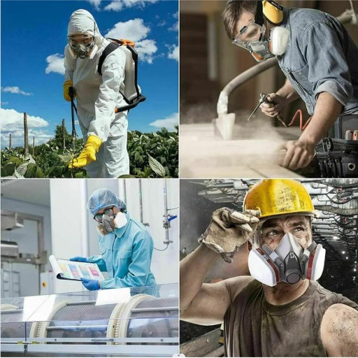ЗАЩИТНАЯ ПОЛУМАСКА 6200 ДЫШАЩИЙ ПРОГАЗ ПОЛУМАСКА ДЛЯ ЛИЦА