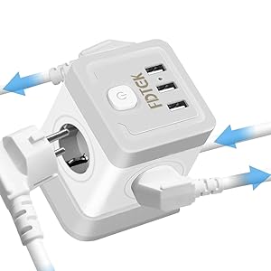 ПРОТИВОПОДЪЕМНАЯ ЗАЩИТНАЯ ПОЛОСКА 7в1!! 4 РОЗЕТКИ + 3 USB КАЧЕСТВА!!