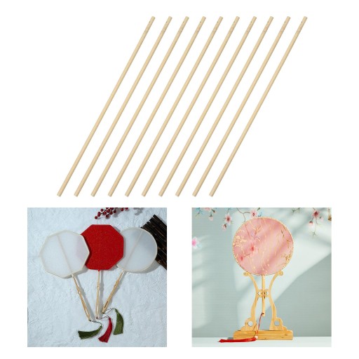 Drewniany okrągły wentylator DIY szeroko stosowany okrągły uchwyt wentylatora Hollow rzeźba 30 cm