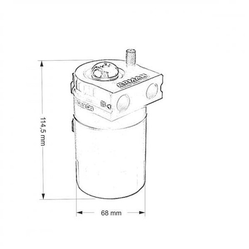 OIL CATCH TANK EPMAN PRO - 10mm, 15mm - FIOLETOWY