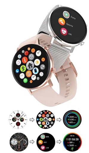 SMARTWATCH SMARTBAND СПОРТИВНЫЙ РЕМЕСЛ AMOLED МЕНЮ ПОЛЬСКИЙ